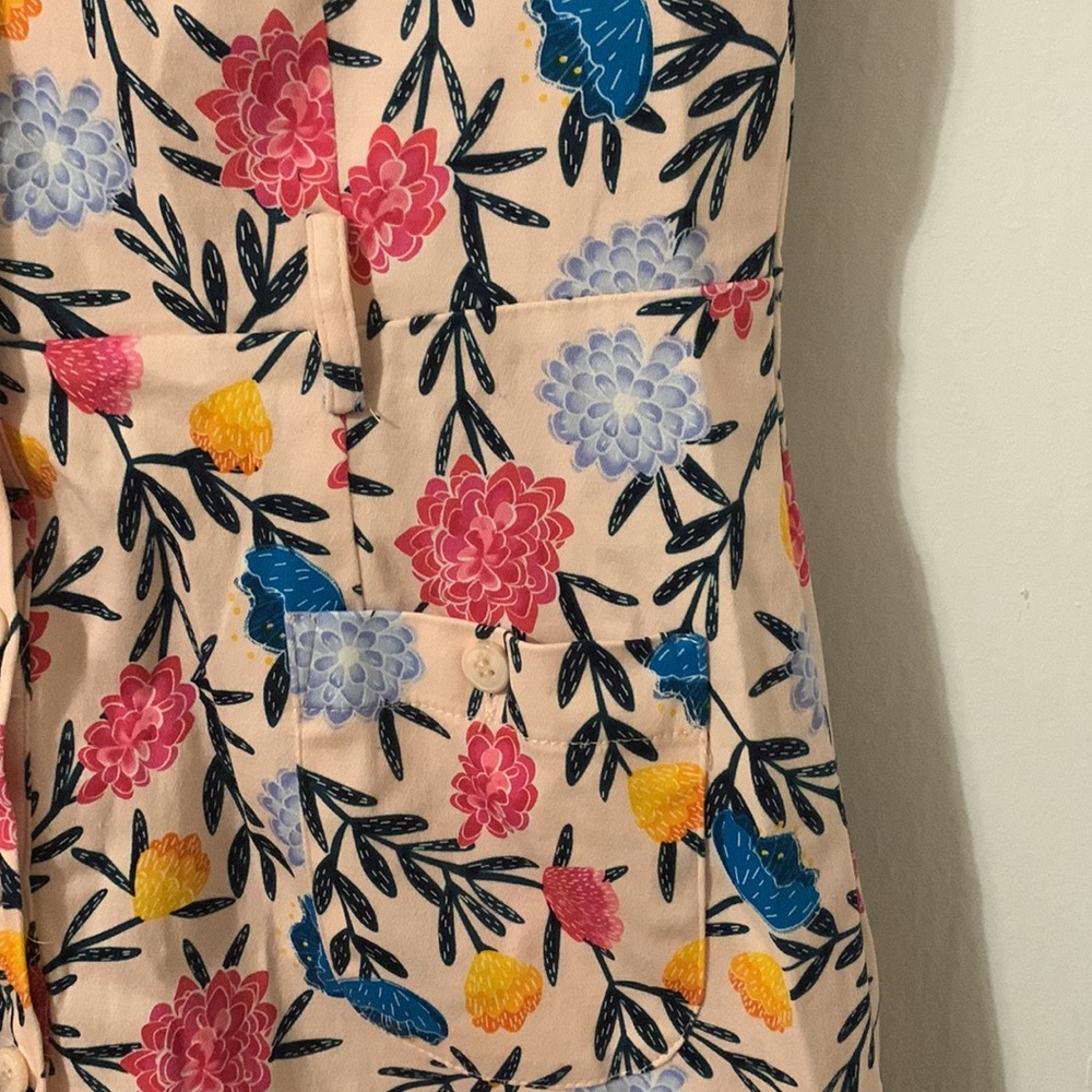 NWT Collectif Caterina Pencil Dress Pink Floral - Picture 3 of 4